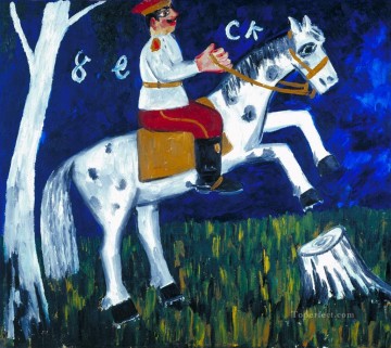 soldado a caballo 1911 para niños Pinturas al óleo